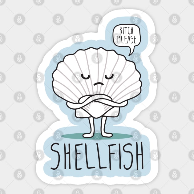 Shellfish Sticker by Dulcie_Doodles